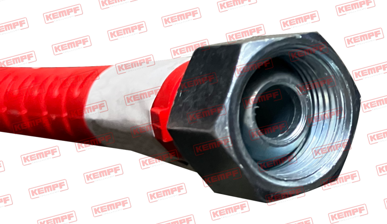 71055 Kempf Wendelflex M18x1,5 rot, l= 4.000 mm